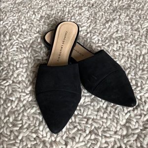 Chinese Laundry Black d’Orsay Mule Flat Size 8.5
